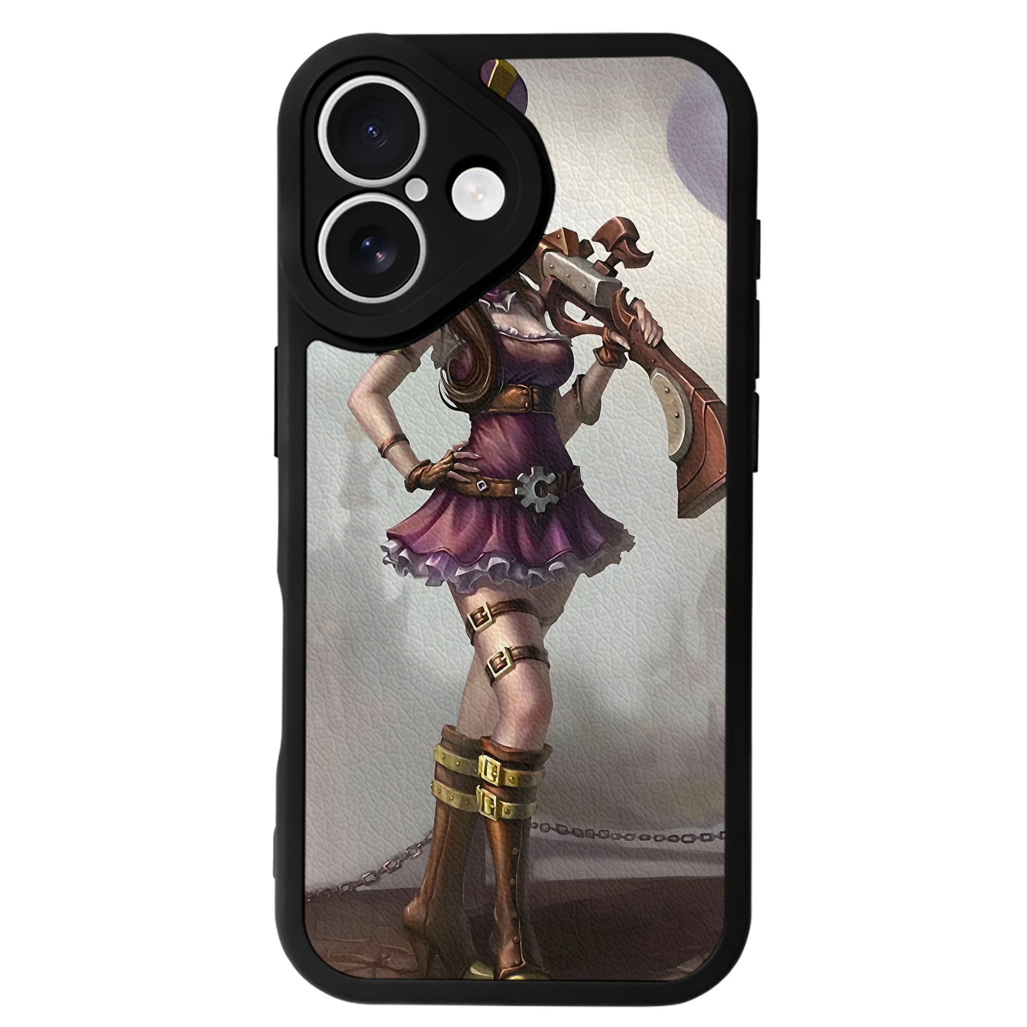 リーグ・オブ・レジェンド League of Legends LOL 【iPhone 16シリーズ対応】シリコンスマホケース（レザー調） 材質：シリコン